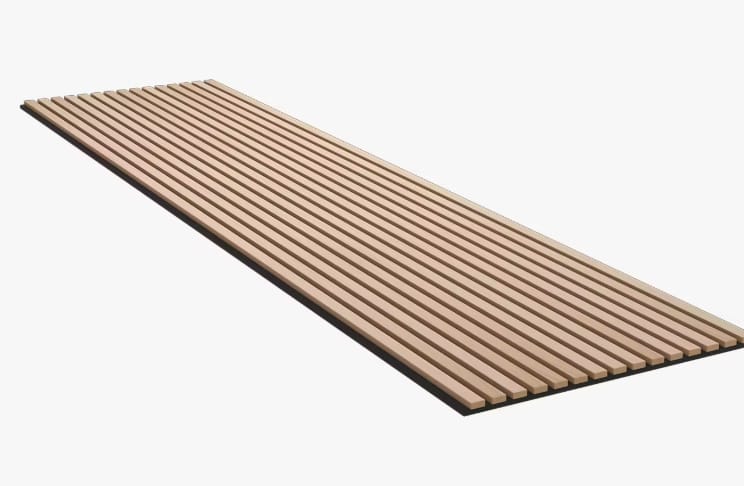 Akupanel Klassisk Eg med sort filt 240x60cm