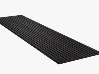 Akupanel Sort Ask 240x60cm