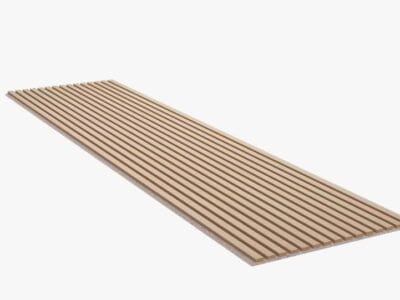 Akupanel - Klassisk Eg med Beige Filt 240x60cm