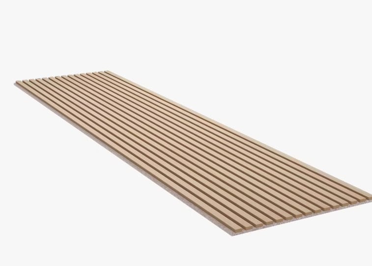 Akupanel - Klassisk Eg med Beige Filt 240x60cm