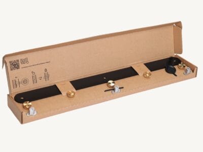 Norr knagerække X5 - Sort/messing