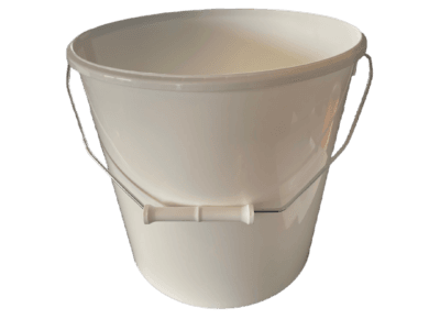 Hvid plast spand  11,1L