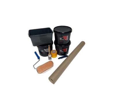 Studiepakken 25-40m2 /m. loft maling og tilbehør - Råhvid; RAL 9010