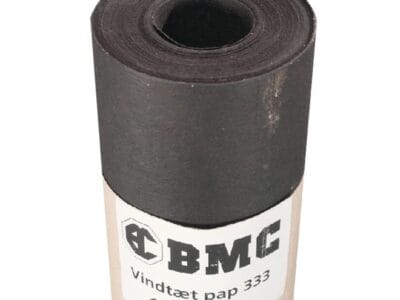 Vindtæt pap 1x20 m sort